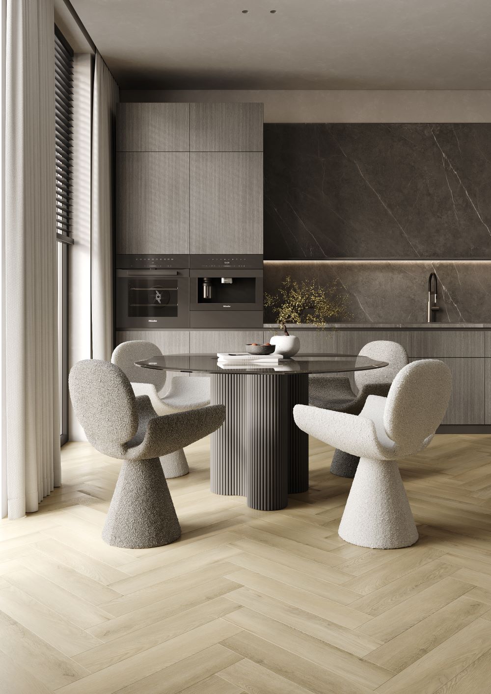 Детализированная раскладка покрытия FARGO Bevel Parquet